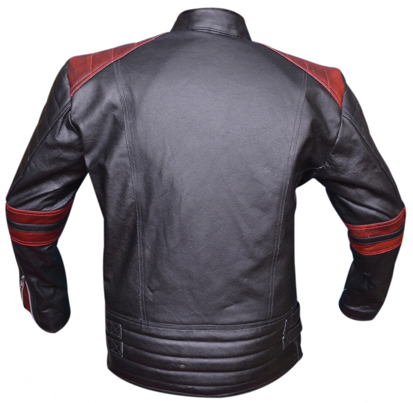 Motorradjacke Oldschool Retro Lederjacke ...