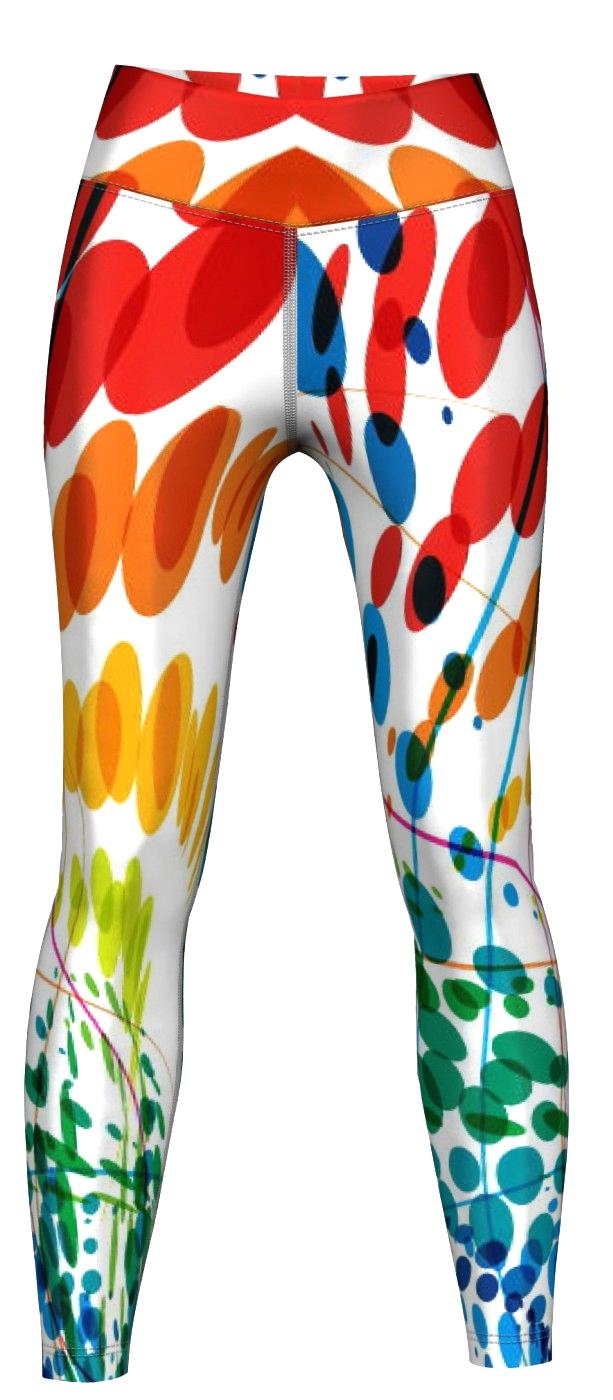 Petals Leggings sehr dehnbar für Sport, Gymnastik, Training & Fashion Mehrfarbig