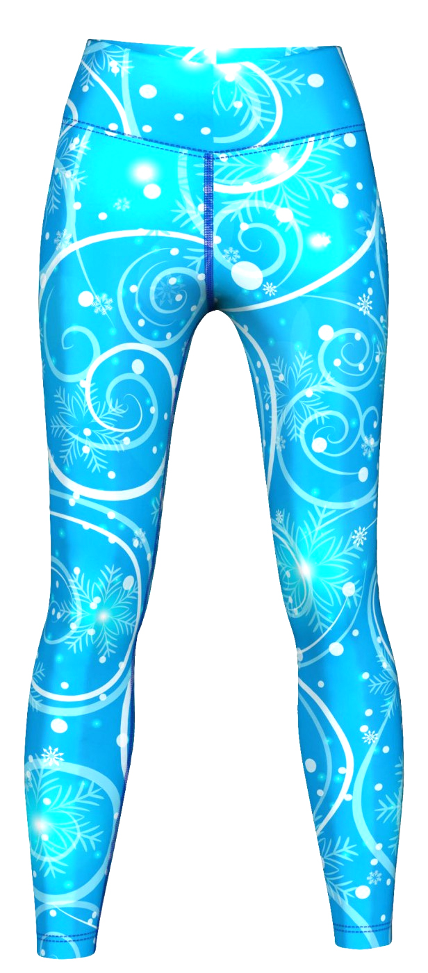 Galaxy Leggings sehr dehnbar für Sport, Gymnastik, Training & Fashion Blau