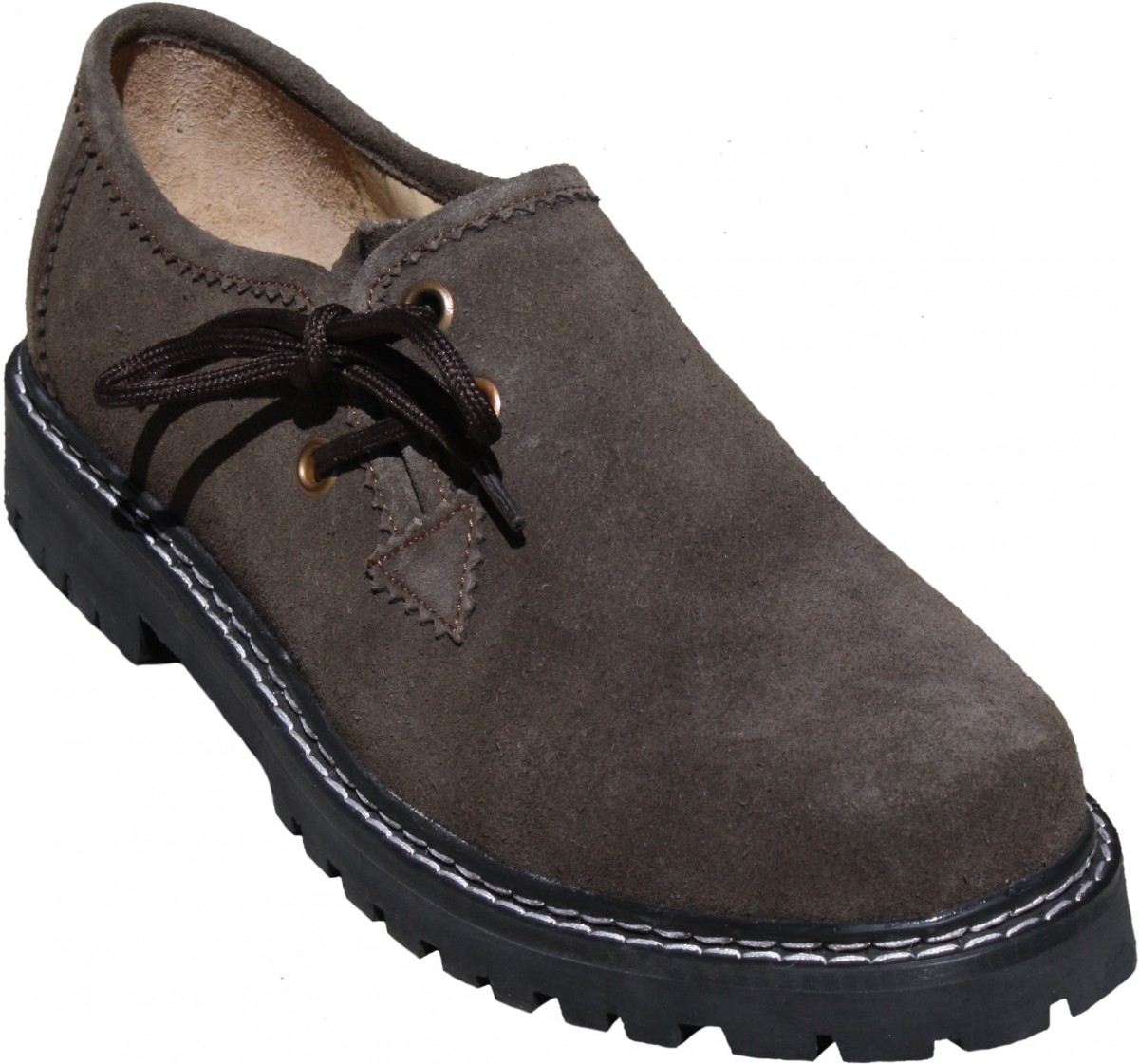 Bavarian Traditional Haferl Lederhosen Shoes Cow Suede