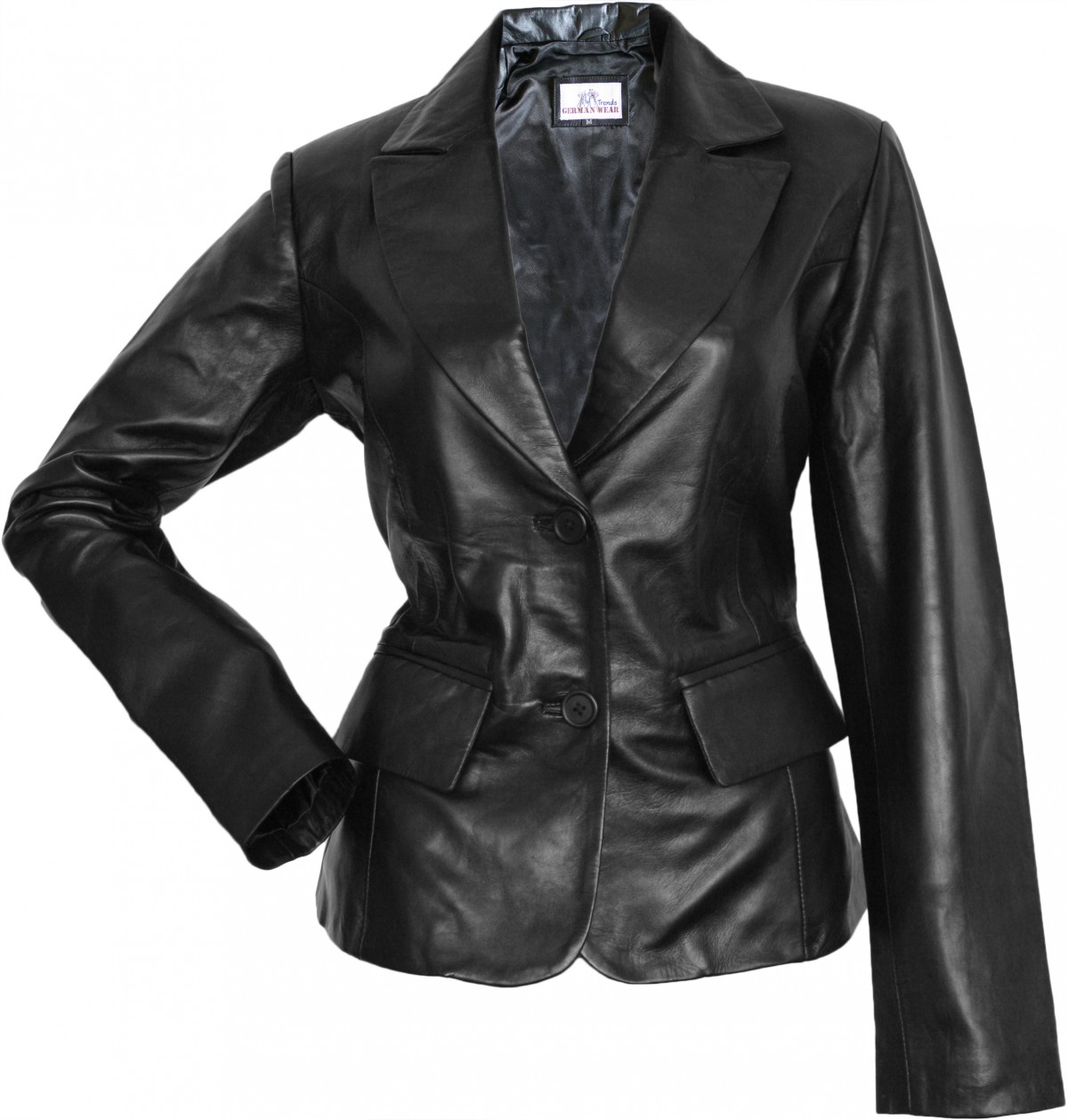 Damen Lederblazer Lederjacke Blazer aus Lammnappa Leder